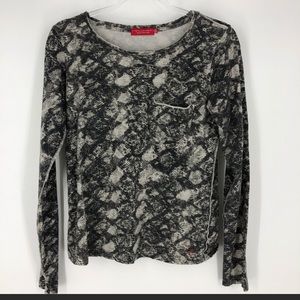 n:philanthropy snakeskin long sleeve.